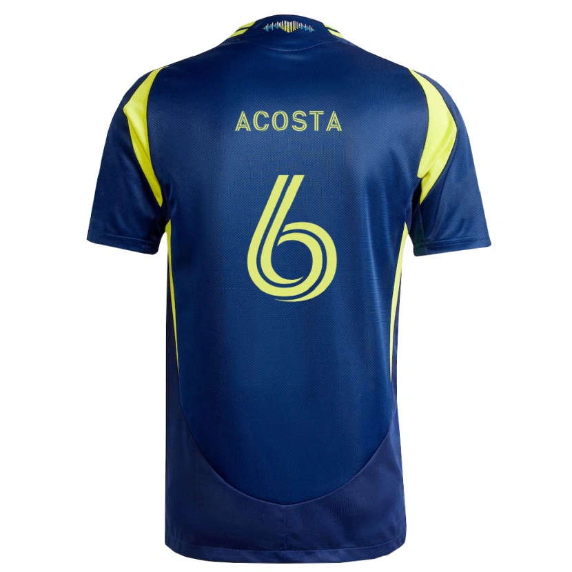 Danxen Criança Camisola Bryan Acosta #6 Amarelo Azul Marinho Alternativa 2026/27 Camisa Brasil
