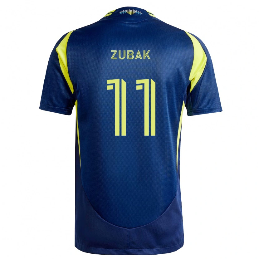 Danxen Criança Camisola Ethan Zubak #11 Amarelo Azul Marinho Alternativa 2026/27 Camisa Brasil