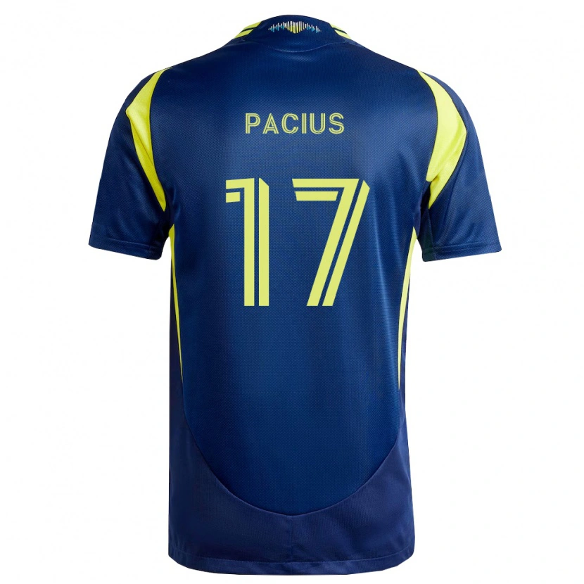 Danxen Criança Camisola Woobens Pacius #17 Amarelo Azul Marinho Alternativa 2026/27 Camisa Brasil