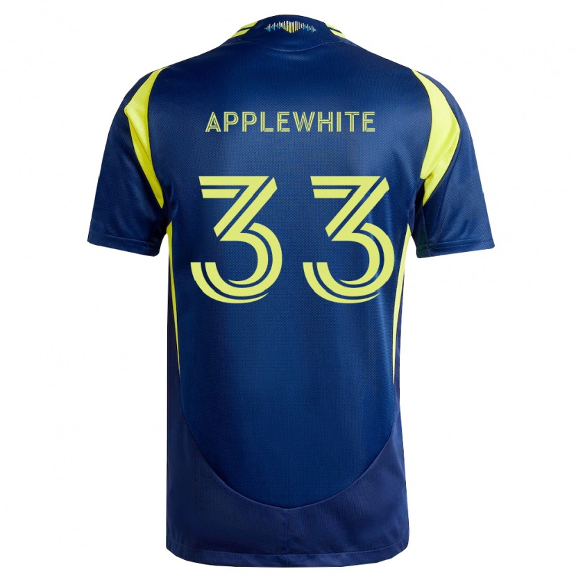 Danxen Criança Camisola Christopher Applewhite #33 Amarelo Azul Marinho Alternativa 2026/27 Camisa Brasil
