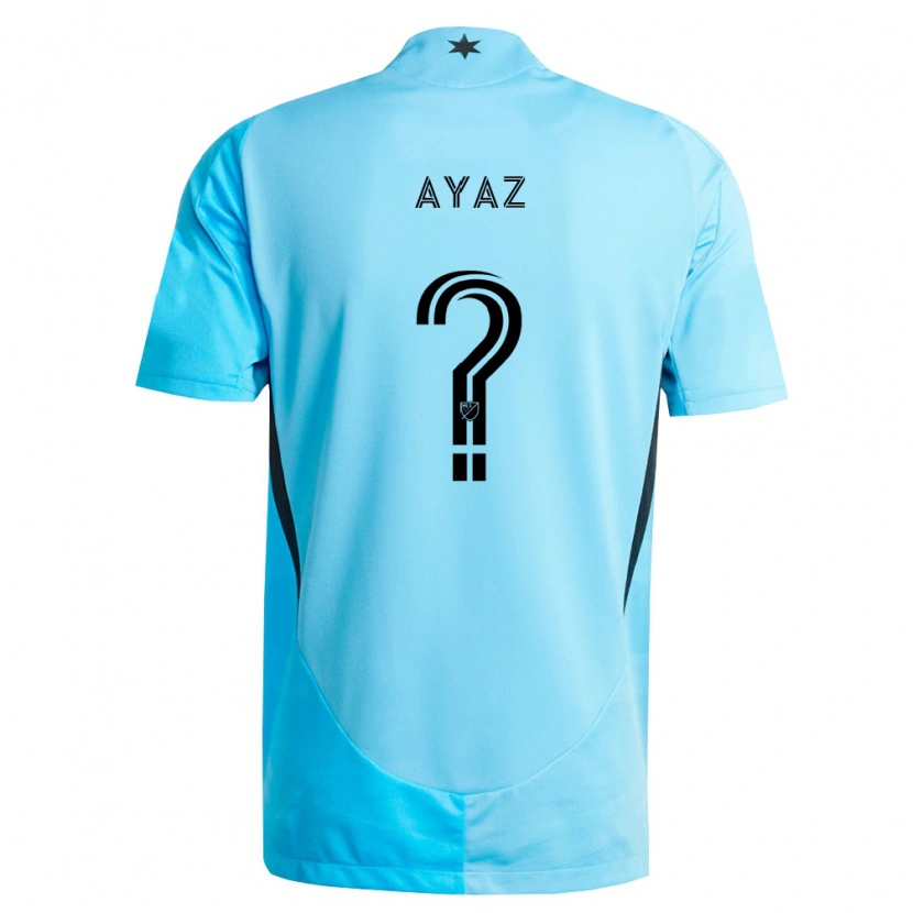 Danxen Criança Camisola Luke Ayaz #0 Azul Claro Preto Alternativa 2026/27 Camisa Brasil