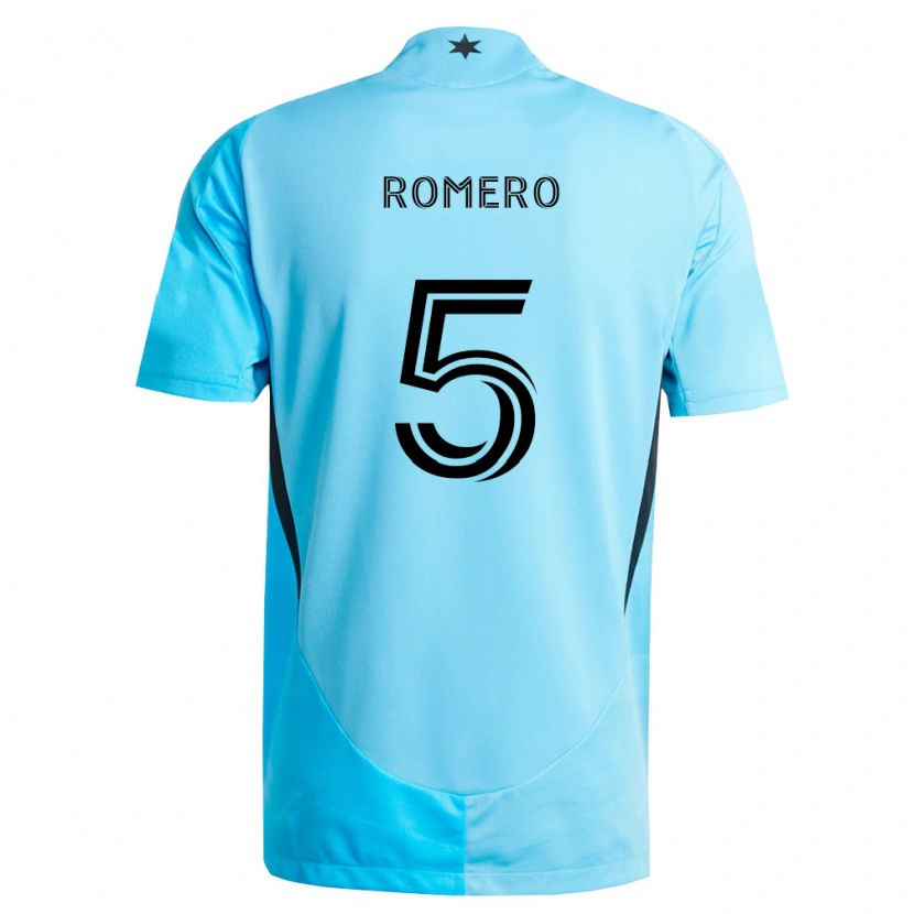 Danxen Criança Camisola Nicolás Romero #5 Azul Claro Preto Alternativa 2026/27 Camisa Brasil