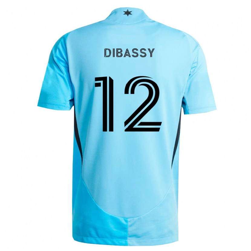 Danxen Criança Camisola Bakaye Dibassy #12 Azul Claro Preto Alternativa 2026/27 Camisa Brasil