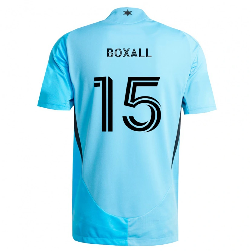 Danxen Criança Camisola Michael Boxall #15 Azul Claro Preto Alternativa 2026/27 Camisa Brasil