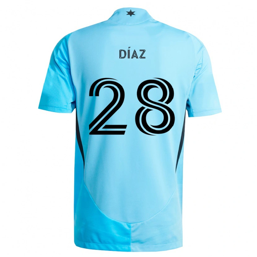 Danxen Criança Camisola Jefferson Díaz #28 Azul Claro Preto Alternativa 2026/27 Camisa Brasil