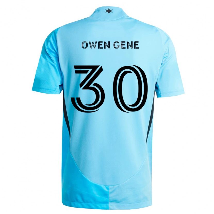 Danxen Criança Camisola Owen Gene #30 Azul Claro Preto Alternativa 2026/27 Camisa Brasil