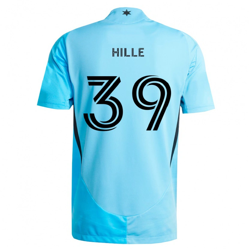 Danxen Criança Camisola Luke Hille #39 Azul Claro Preto Alternativa 2026/27 Camisa Brasil