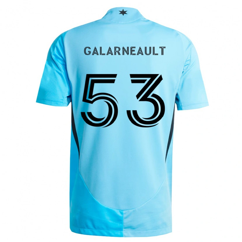 Danxen Criança Camisola Benjamin Galarneault #53 Azul Claro Preto Alternativa 2026/27 Camisa Brasil