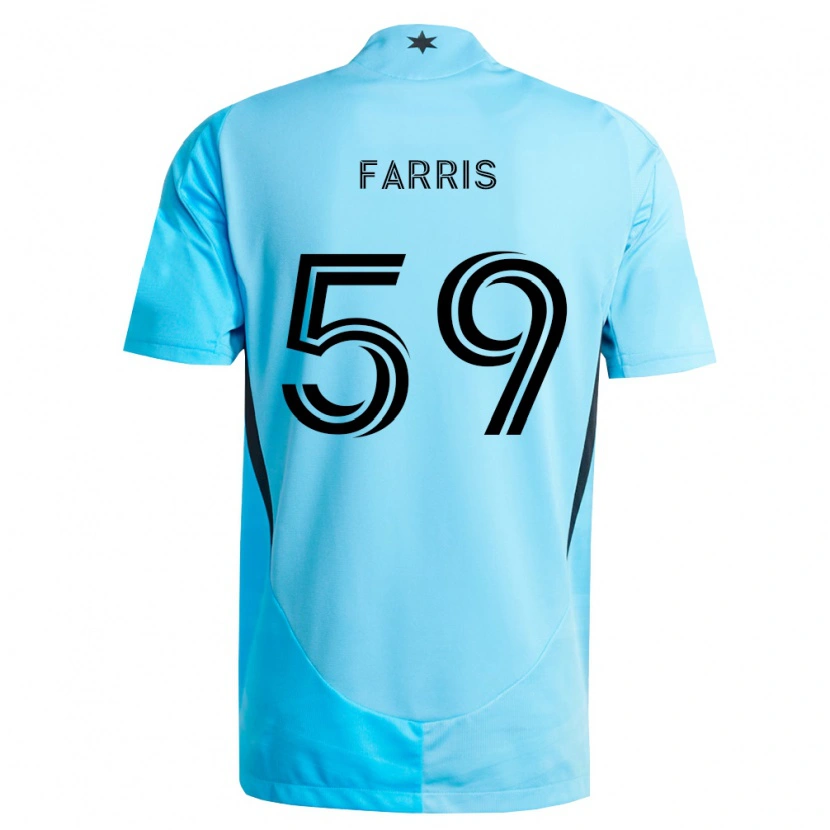 Danxen Criança Camisola John Farris #59 Azul Claro Preto Alternativa 2026/27 Camisa Brasil