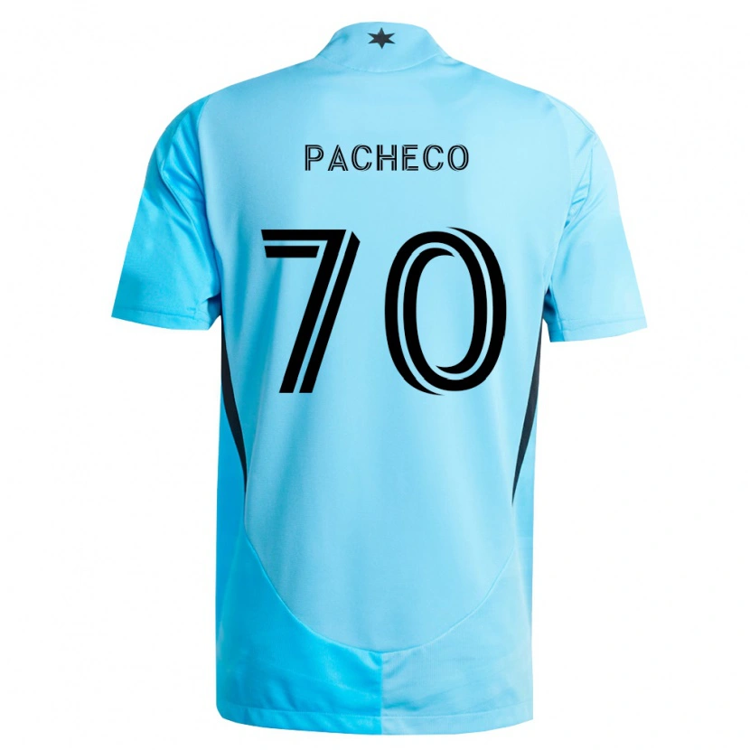 Danxen Criança Camisola Diogo Pacheco #70 Azul Claro Preto Alternativa 2026/27 Camisa Brasil