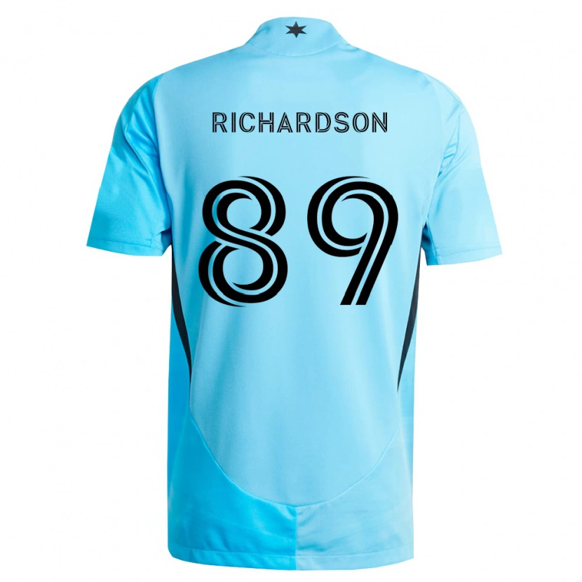 Danxen Criança Camisola Nick Richardson #89 Azul Claro Preto Alternativa 2026/27 Camisa Brasil