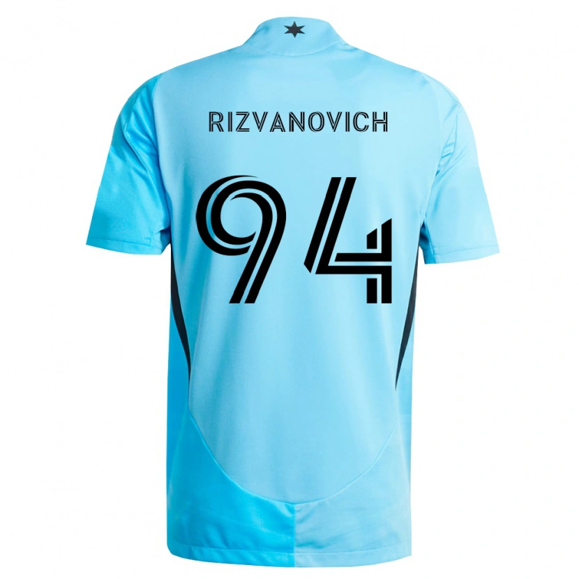 Danxen Criança Camisola Kayne Rizvanovich #94 Azul Claro Preto Alternativa 2026/27 Camisa Brasil