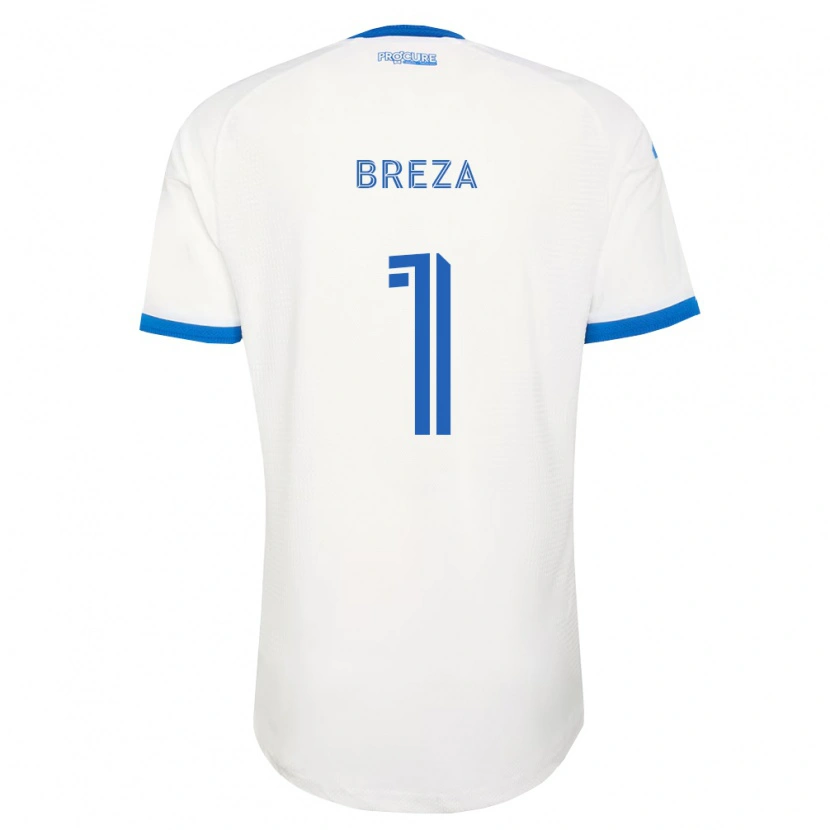 Danxen Criança Camisola Sébastian Breza #1 Azul Celeste Branco Alternativa 2026/27 Camisa Brasil