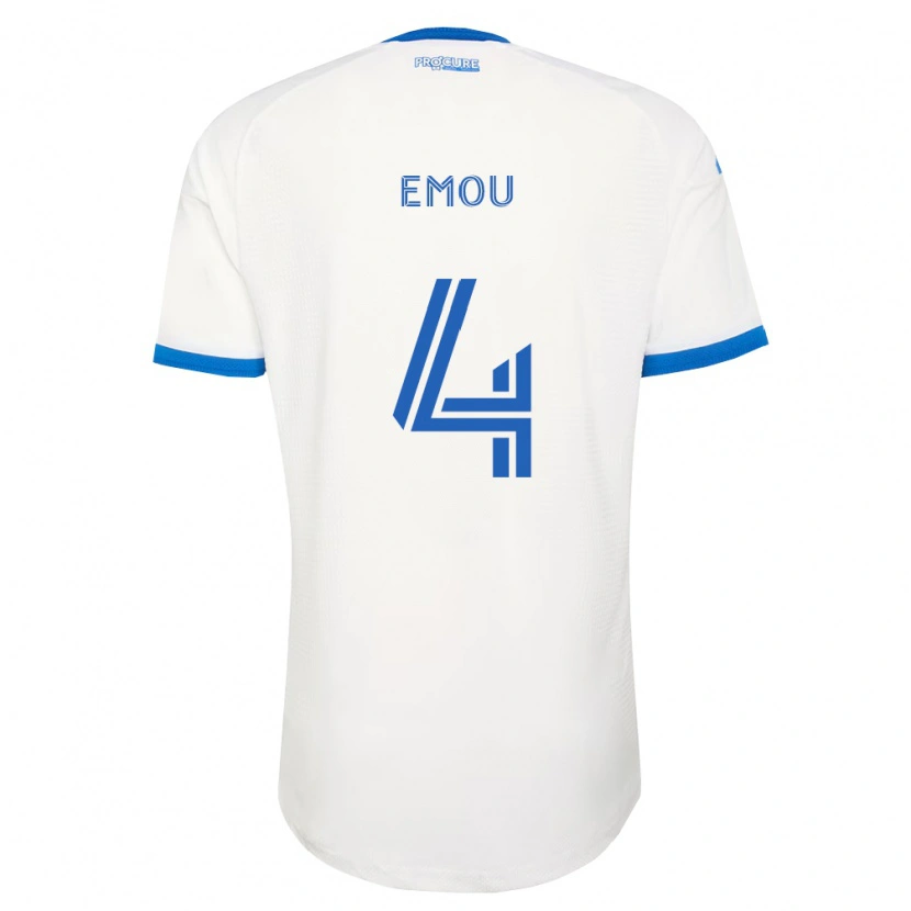 Danxen Criança Camisola Israel Emou #4 Azul Celeste Branco Alternativa 2026/27 Camisa Brasil