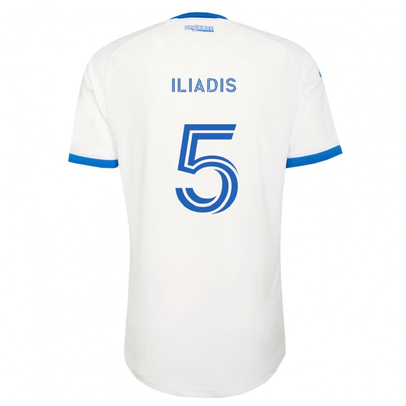 Danxen Criança Camisola Ilias Iliadis #5 Azul Celeste Branco Alternativa 2026/27 Camisa Brasil