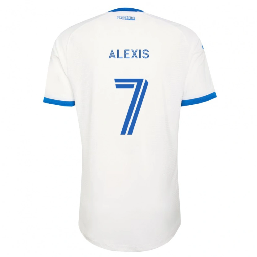 Danxen Criança Camisola John Alexis #7 Azul Celeste Branco Alternativa 2026/27 Camisa Brasil