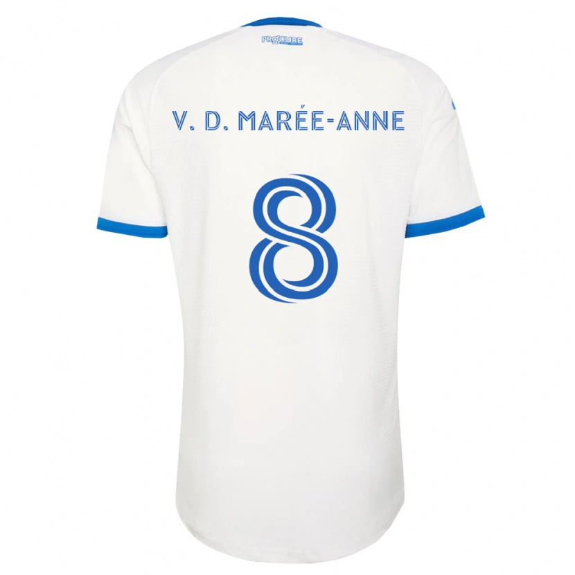 Danxen Criança Camisola Van Doesburg Marée-Anne #8 Azul Celeste Branco Alternativa 2026/27 Camisa Brasil