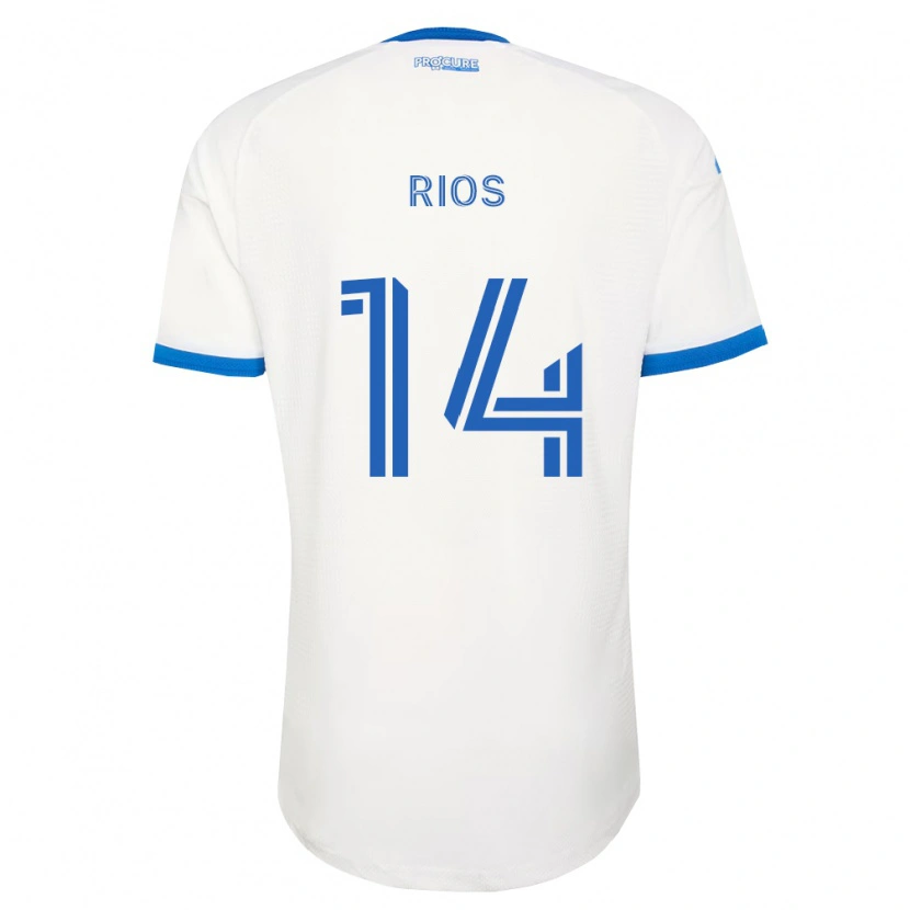 Danxen Criança Camisola Daniel Ríos #14 Azul Celeste Branco Alternativa 2026/27 Camisa Brasil