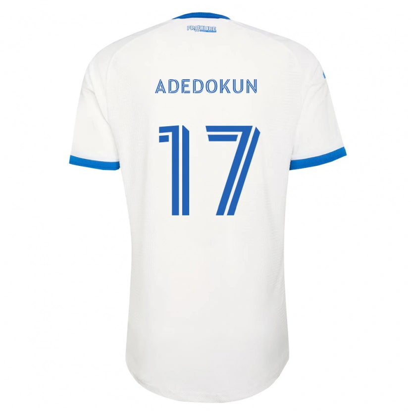 Danxen Criança Camisola Michael Adedokun #17 Azul Celeste Branco Alternativa 2026/27 Camisa Brasil