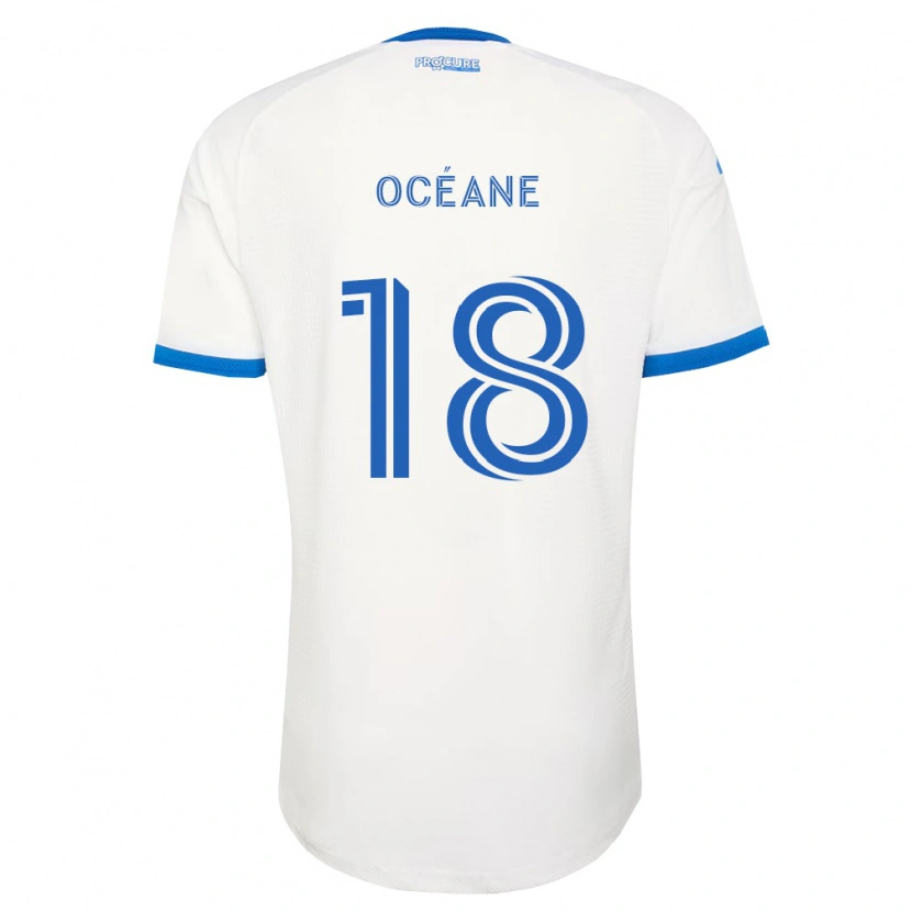 Danxen Criança Camisola Blouin Océane #18 Azul Celeste Branco Alternativa 2026/27 Camisa Brasil