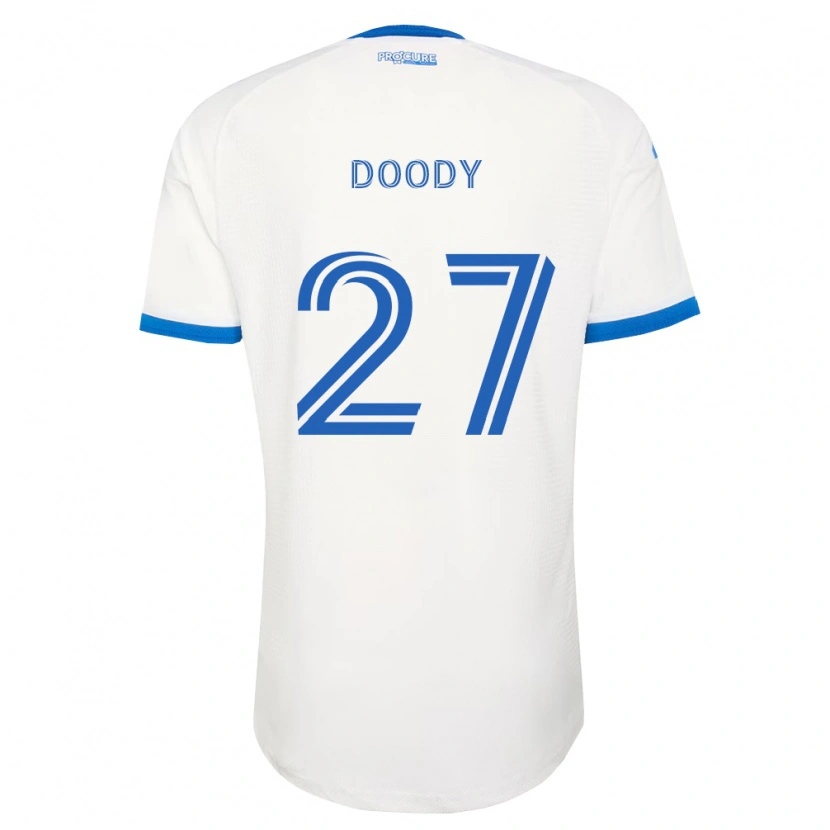 Danxen Criança Camisola Grayson Doody #27 Azul Celeste Branco Alternativa 2026/27 Camisa Brasil