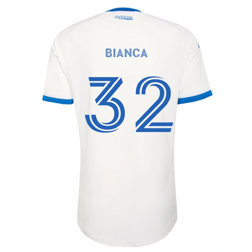 Danxen Criança Camisola Hanisch Bianca #32 Azul Celeste Branco Alternativa 2026/27 Camisa Brasil