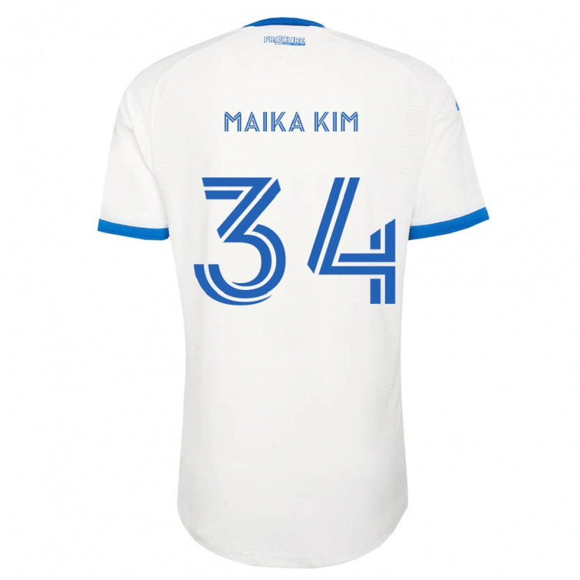 Danxen Criança Camisola Guerrier Maika Kim #34 Azul Celeste Branco Alternativa 2026/27 Camisa Brasil