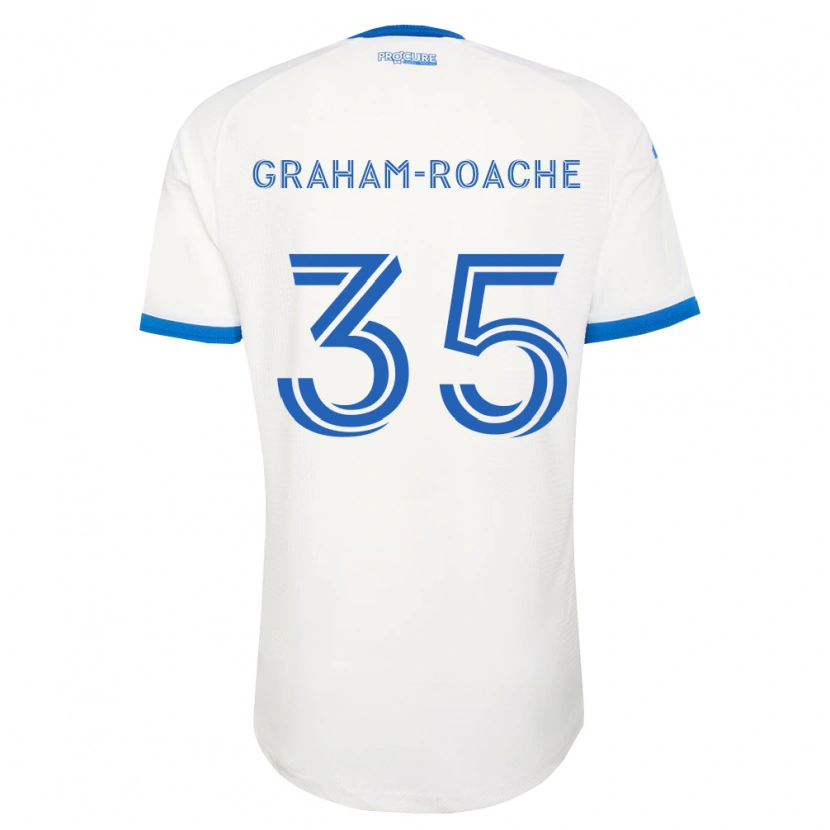 Danxen Criança Camisola Owen Graham-Roache #35 Azul Celeste Branco Alternativa 2026/27 Camisa Brasil