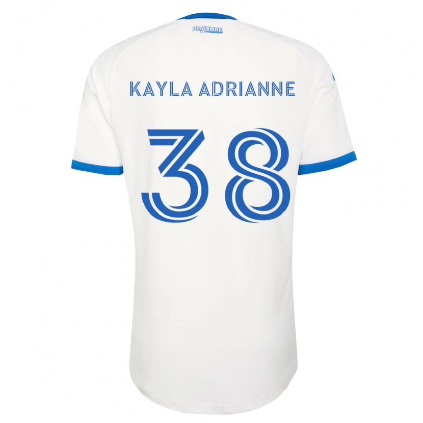 Danxen Criança Camisola Kamdem Kayla Adrianne #38 Azul Celeste Branco Alternativa 2026/27 Camisa Brasil