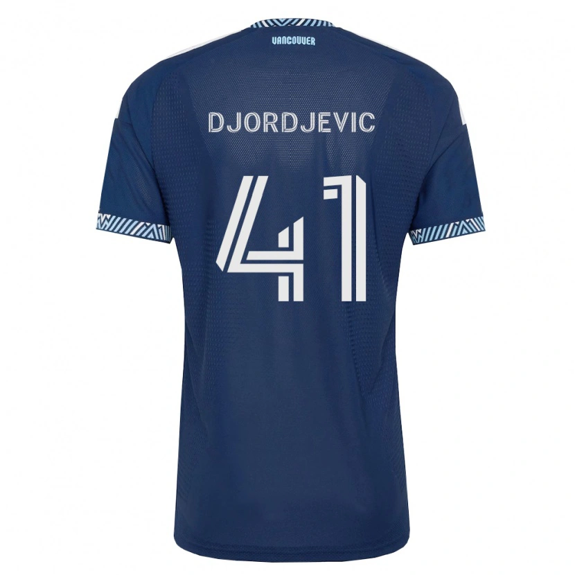 Danxen Criança Camisola Nikola Djordjevic #41 Azul Profundo Branco Alternativa 2026/27 Camisa Brasil
