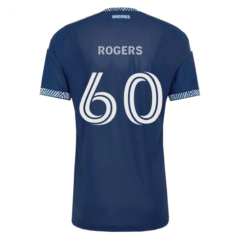 Danxen Criança Camisola Sam Rogers #60 Azul Profundo Branco Alternativa 2026/27 Camisa Brasil