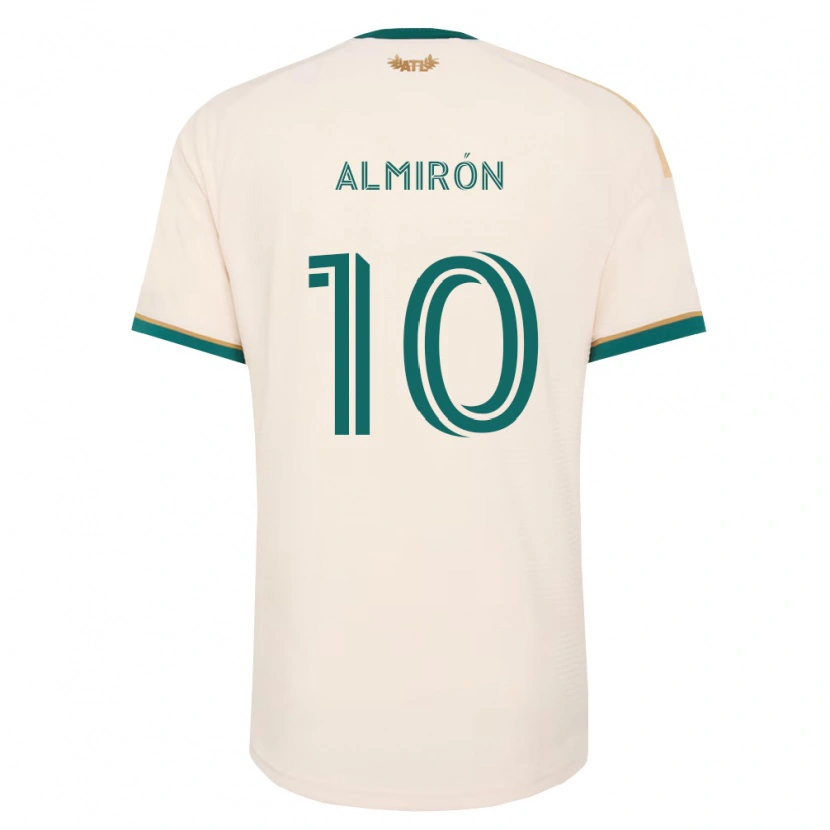 Danxen Criança Camisola Miguel Almirón #10 Verde Champanhe Alternativa 2026/27 Camisa Brasil