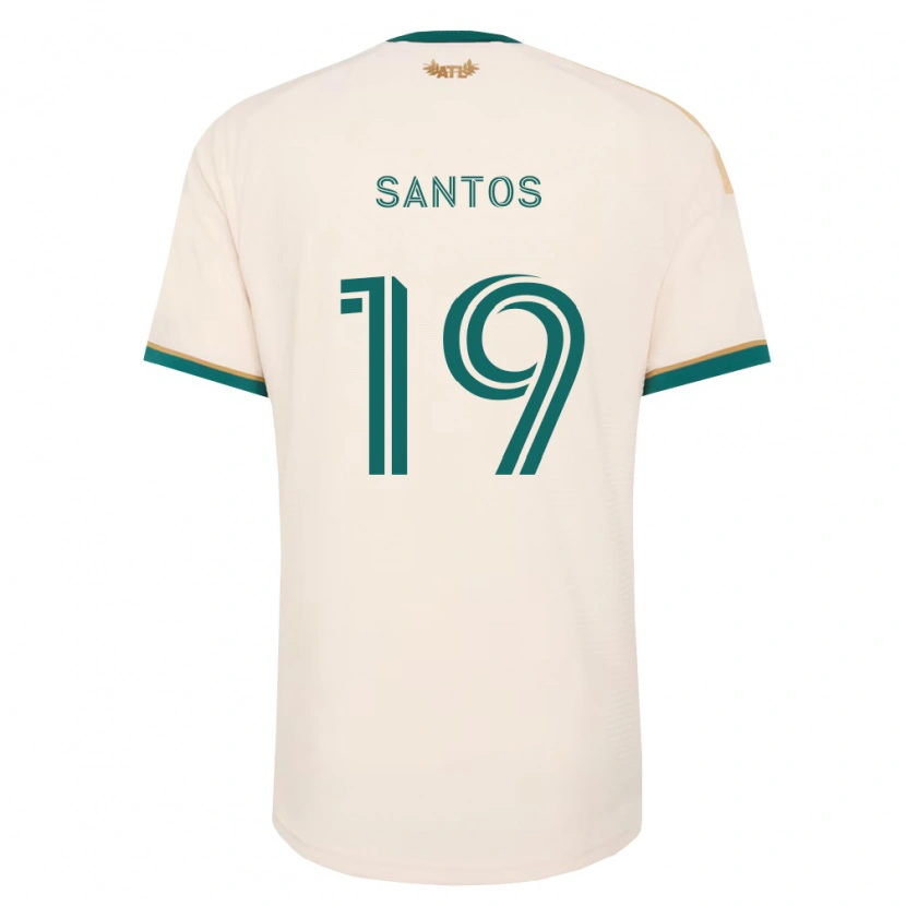 Danxen Criança Camisola Sergio Santos #19 Verde Champanhe Alternativa 2026/27 Camisa Brasil