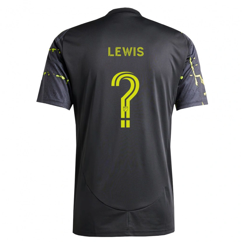 Danxen Criança Camisola Gage Lewis #0 Amarelo Fluorescente Preto Alternativa 2026/27 Camisa Brasil