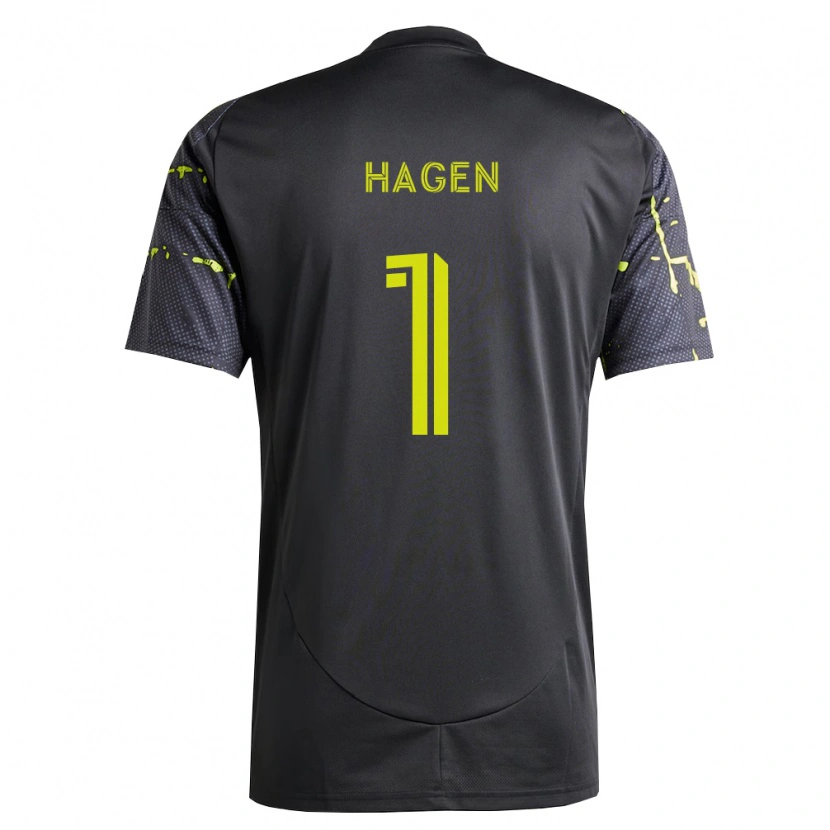 Danxen Criança Camisola Nicholas Hagen #1 Amarelo Fluorescente Preto Alternativa 2026/27 Camisa Brasil