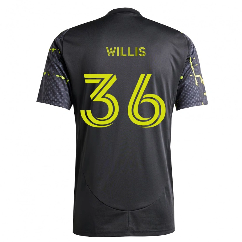 Danxen Criança Camisola Pharrell Willis #36 Amarelo Fluorescente Preto Alternativa 2026/27 Camisa Brasil