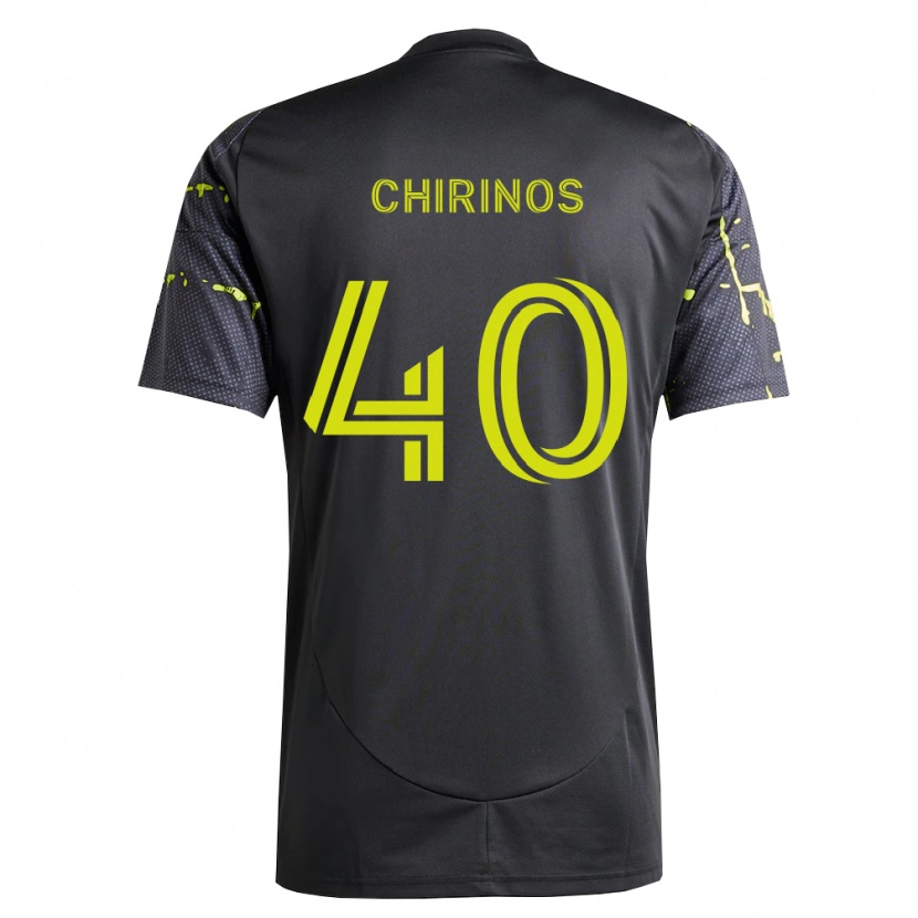 Danxen Criança Camisola Johann Chirinos #40 Amarelo Fluorescente Preto Alternativa 2026/27 Camisa Brasil