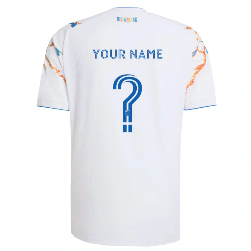 Danxen Criança Camisola Seu Nome #0 Branco Laranja Azul Alternativa 2026/27 Camisa Brasil