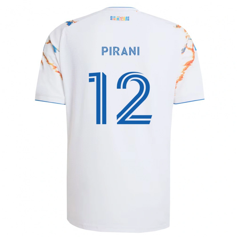 Danxen Criança Camisola Gabriel Pirani #12 Branco Laranja Azul Alternativa 2026/27 Camisa Brasil