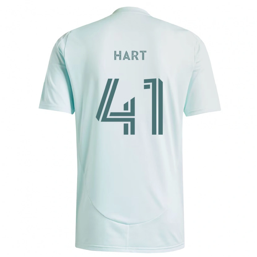 Danxen Criança Camisola Victor Hart #41 Branco Verde Claro Alternativa 2026/27 Camisa Brasil