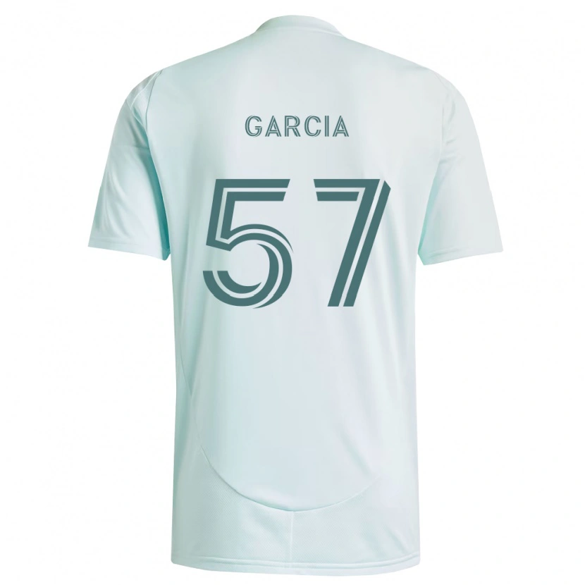 Danxen Criança Camisola Rogelio Garcia #57 Branco Verde Claro Alternativa 2026/27 Camisa Brasil