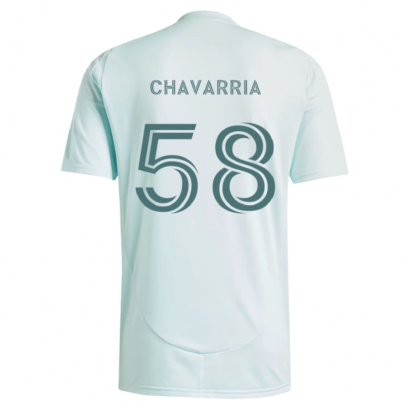 Danxen Criança Camisola Keith Chavarria #58 Branco Verde Claro Alternativa 2026/27 Camisa Brasil