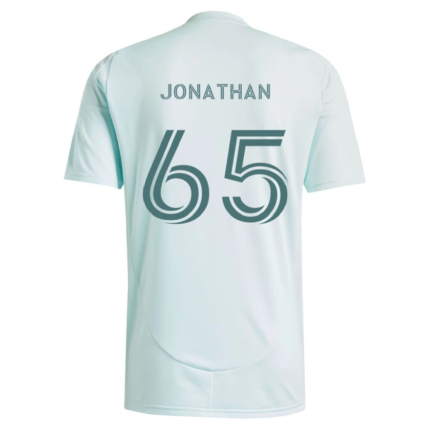 Danxen Criança Camisola Jonathan De La Fuente #65 Branco Verde Claro Alternativa 2026/27 Camisa Brasil