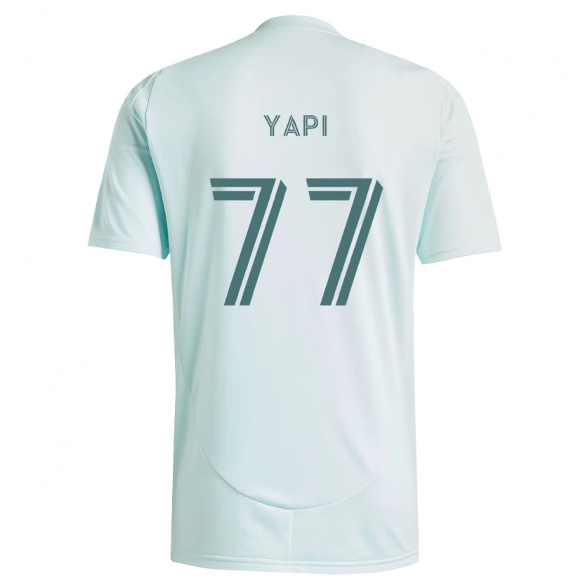 Danxen Criança Camisola Darren Yapi #77 Branco Verde Claro Alternativa 2026/27 Camisa Brasil