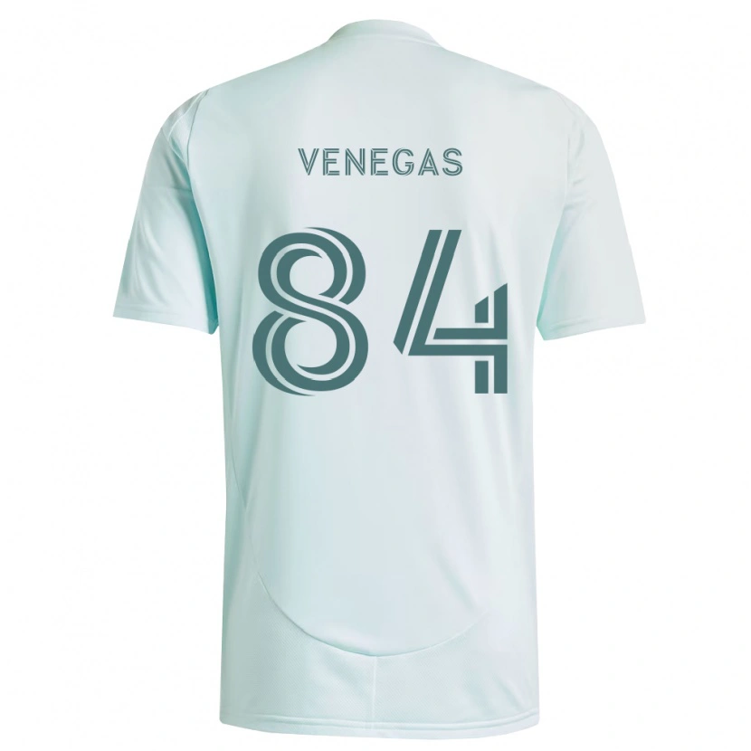 Danxen Criança Camisola Pedro Venegas #84 Branco Verde Claro Alternativa 2026/27 Camisa Brasil