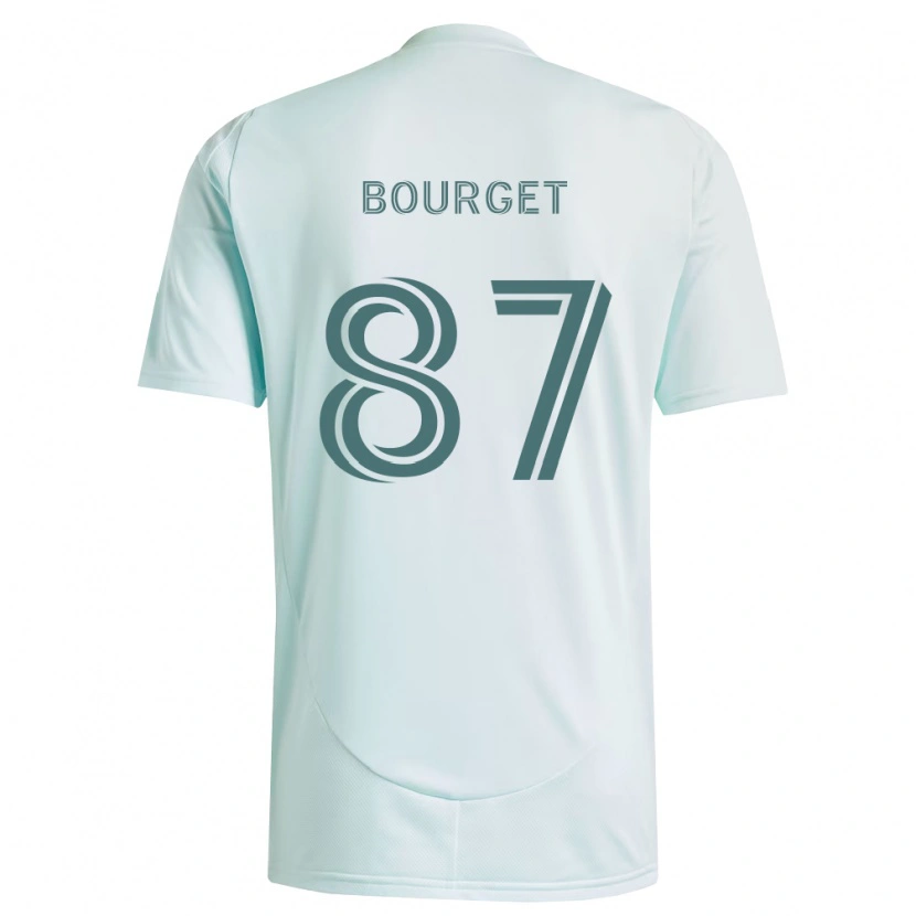 Danxen Criança Camisola Sebastian Bourget #87 Branco Verde Claro Alternativa 2026/27 Camisa Brasil