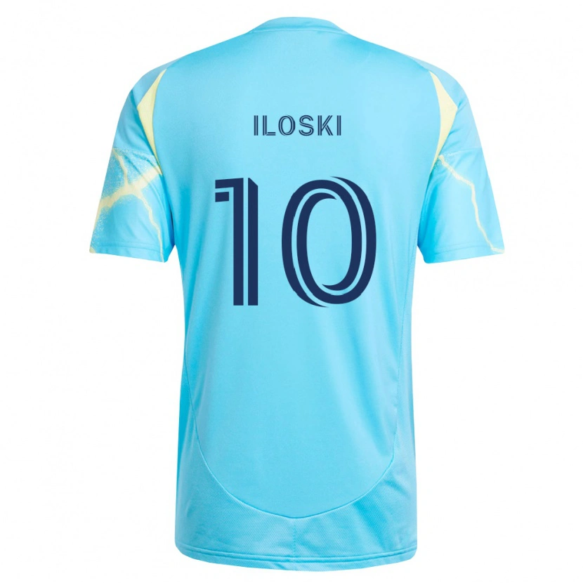 Danxen Criança Camisola Milan Iloski #10 Azul Claro Preto Amarelo Claro Alternativa 2026/27 Camisa Brasil