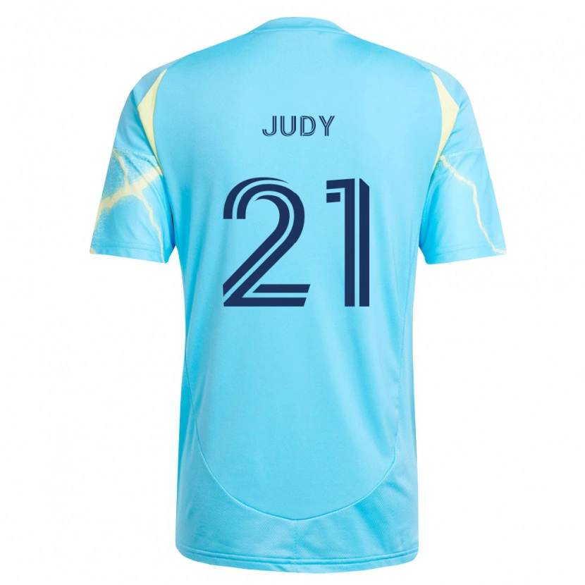 Danxen Criança Camisola Abram Judy #21 Azul Claro Preto Amarelo Claro Alternativa 2026/27 Camisa Brasil