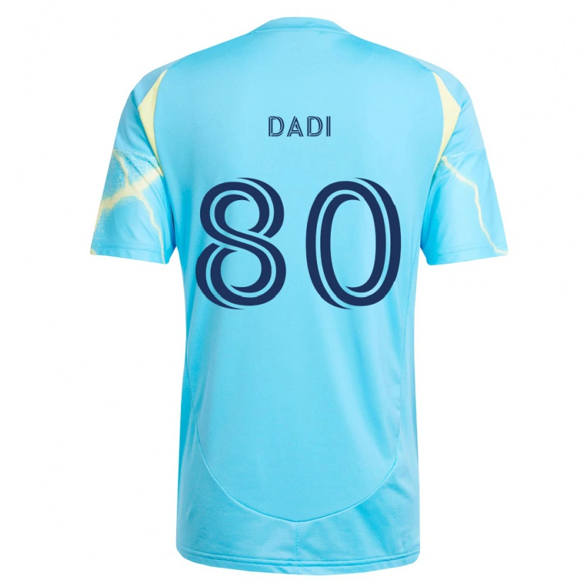 Danxen Criança Camisola Paco Dadi #80 Azul Claro Preto Amarelo Claro Alternativa 2026/27 Camisa Brasil