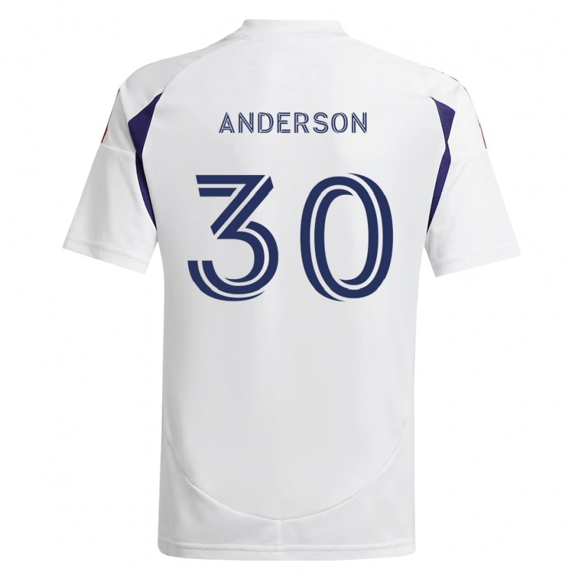 Danxen Criança Camisola Owen Anderson #30 Azul Real Vermelho Marrom Alternativa 2026/27 Camisa Brasil